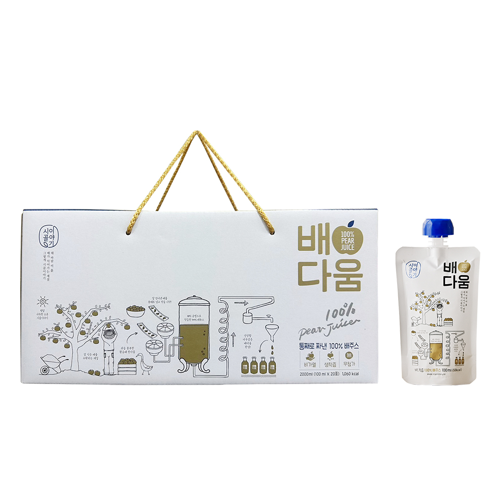 韓味不二 【韓味不二】韓國水梨汁100ml(20入)禮盒