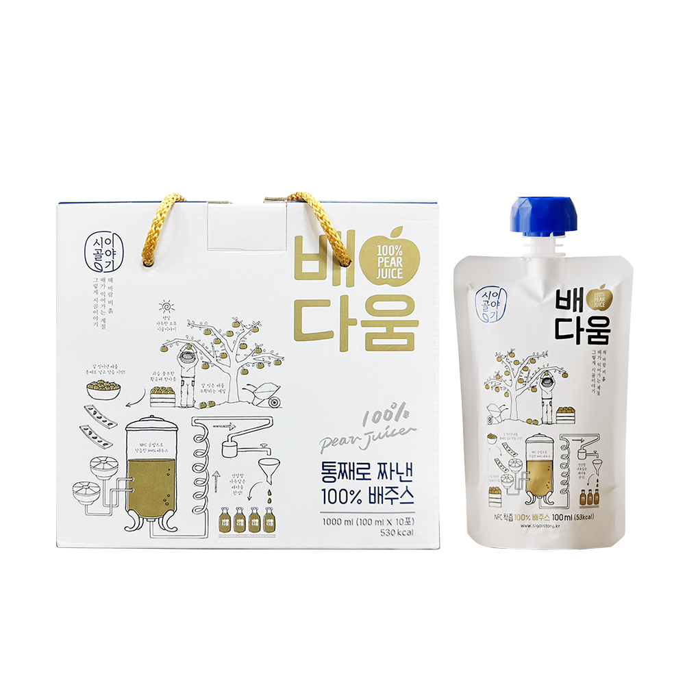 韓味不二 韓國水梨汁100ml(10入)禮盒
