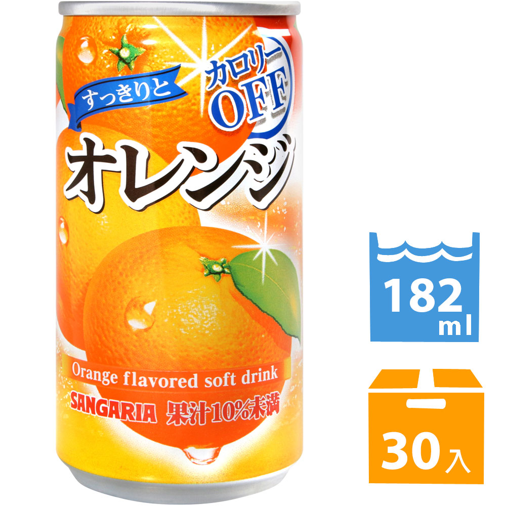 SANGARIA 橘子風味飲料 (182ml*30入)