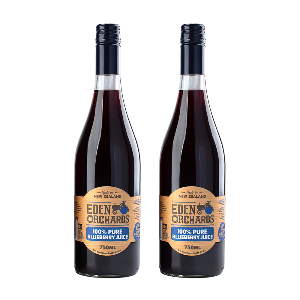 Eden Orchards 伊甸莊園 紐西蘭 100%藍莓原汁 750ml/瓶 X 2