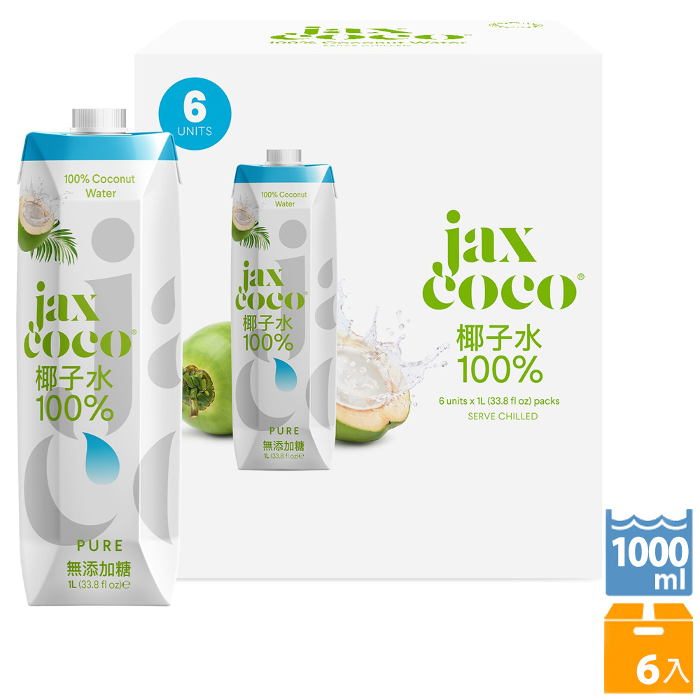 JAXCOCO 椰子水(1000mlx6入) - PChome 24h購物