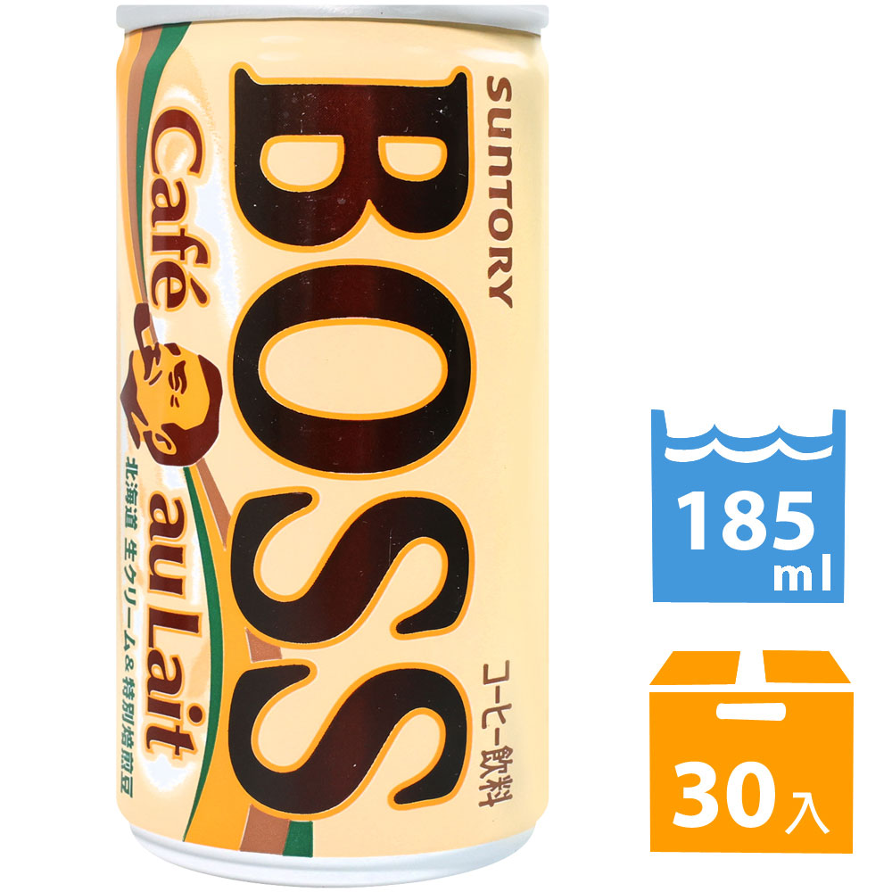 Suntory 三得利 BOSS歐蕾咖啡飲料 (185ml*30入)