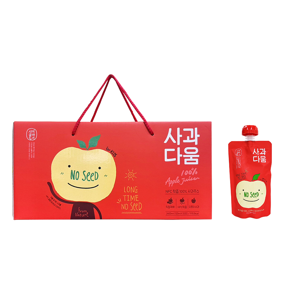 韓味不二 韓國蘋果汁120ml(10入)禮盒