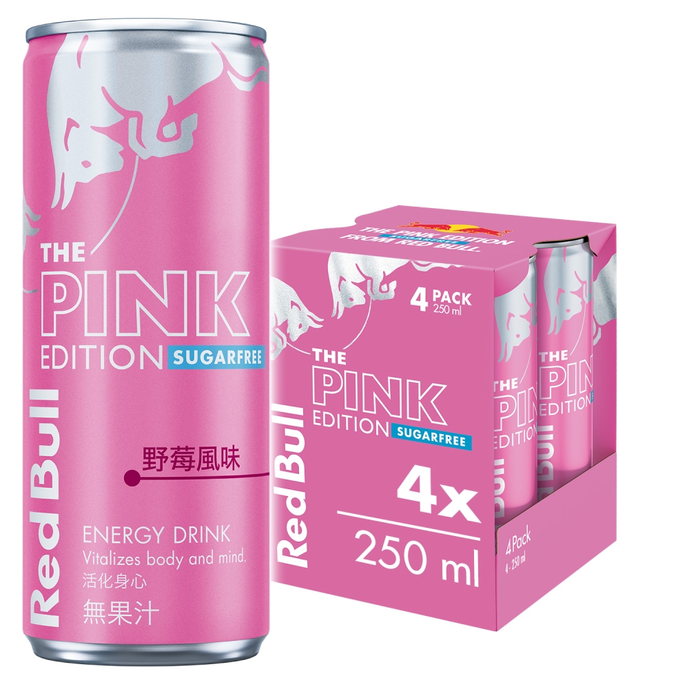Red Bull 紅牛野莓風味無糖能量飲料 250ml 4罐*3組