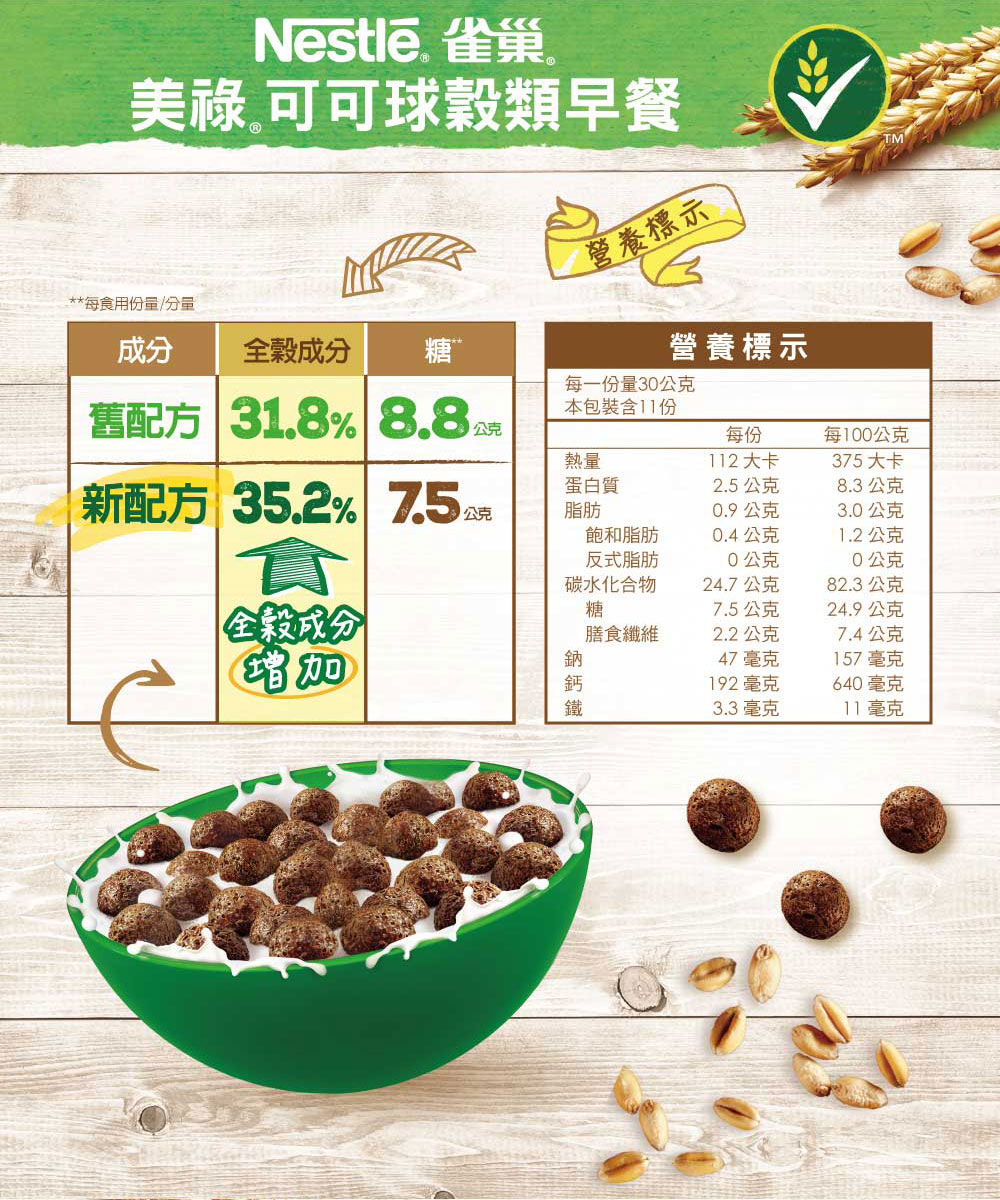 Nestle 雀巢美祿可可球早餐脆片(330g) - PChome 24h購物