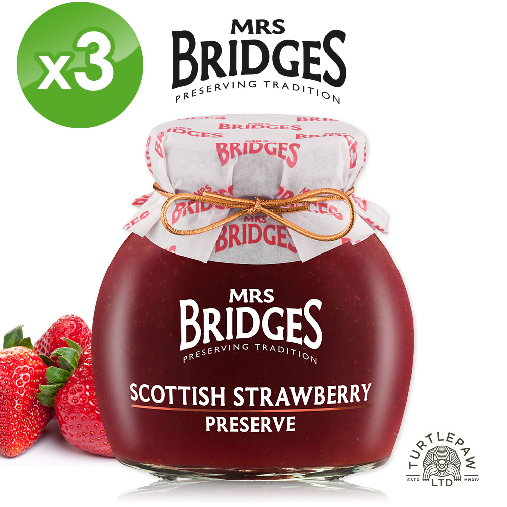 MRS. BRIDGES 【MRS.BRIDGES】蘇格蘭草莓果醬3瓶組(340公克x3瓶)