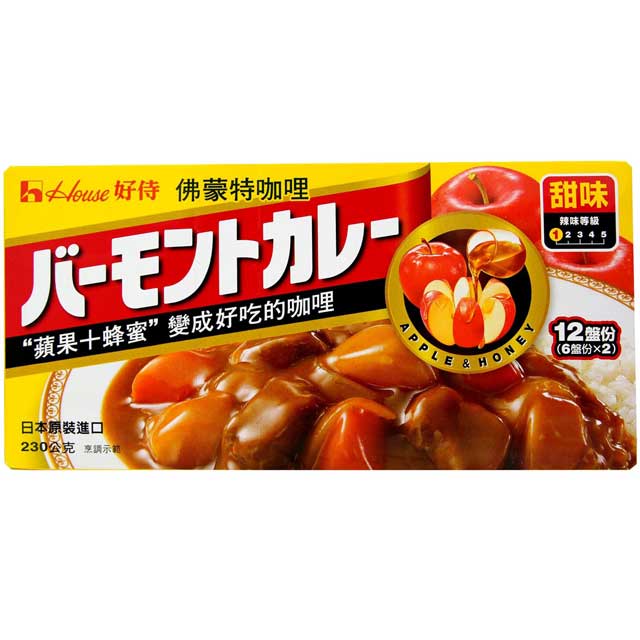 日本《House》佛蒙特咖哩-甜(230g)