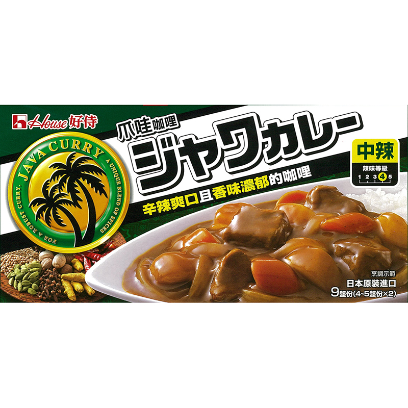日本House爪哇咖哩-中辣(185g)