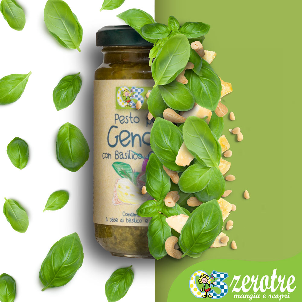 義大利【ZeroTre】捲髮夏菈 麵麵青醬 180g (兒童專屬義大利麵拌醬)