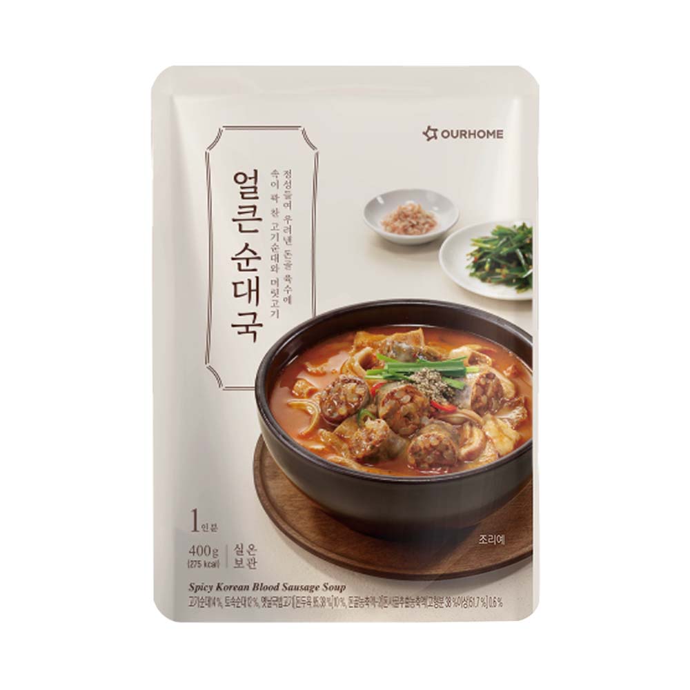 韓味不二 OURHOME 香辣豬腸湯 (400g)
