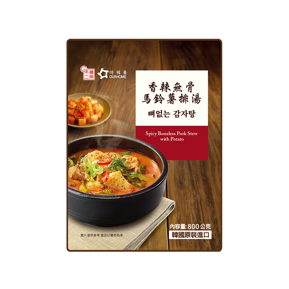 韓味不二 OURHOME香辣無骨馬鈴薯排湯 800g