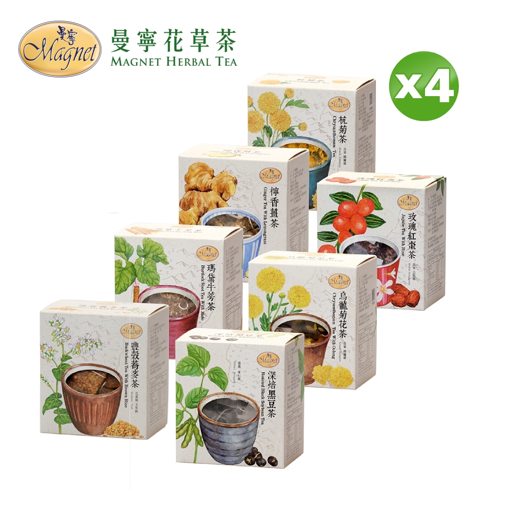 Magnet 曼寧 台灣花茶(3-8gx15入/盒)(口味任選/盒)x4盒（其他規格）