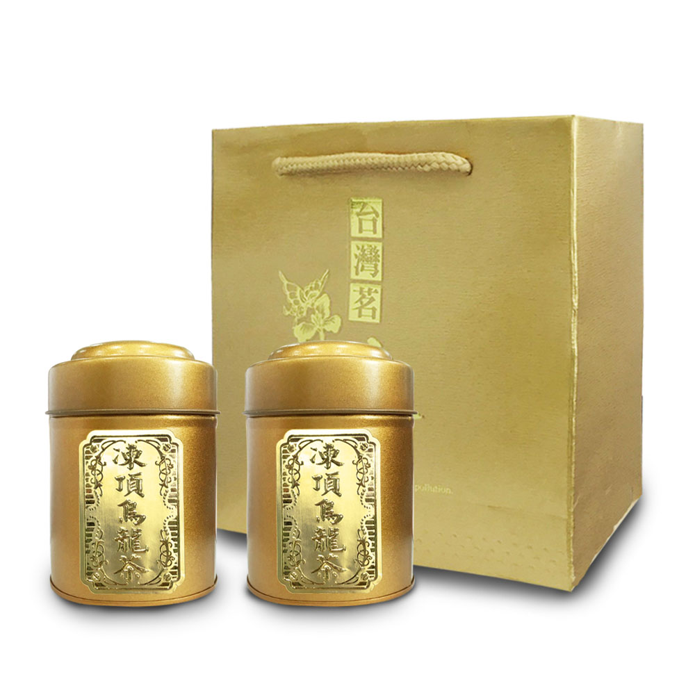 MingChi Tea 名池茶業 三分火烘焙二兩灑金禮盒-凍頂烏龍