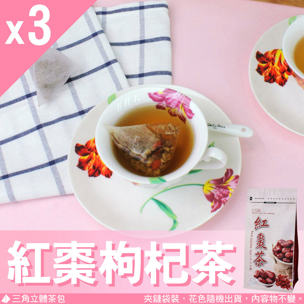 Mr.Teago 紅棗茶/養生茶-3角立體茶包-3袋/組(27包/袋)
