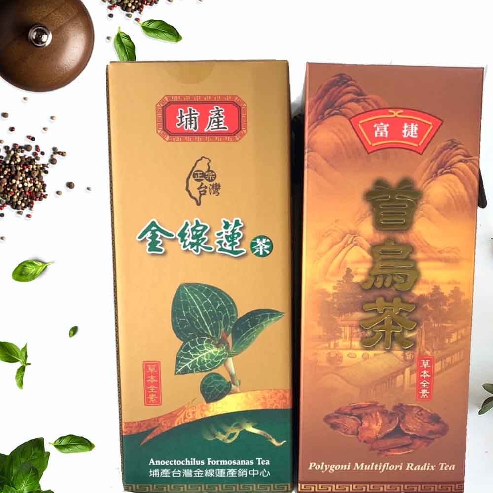 SKIP 四季織 -[台灣金線蓮]搭配[首烏茶]2入組