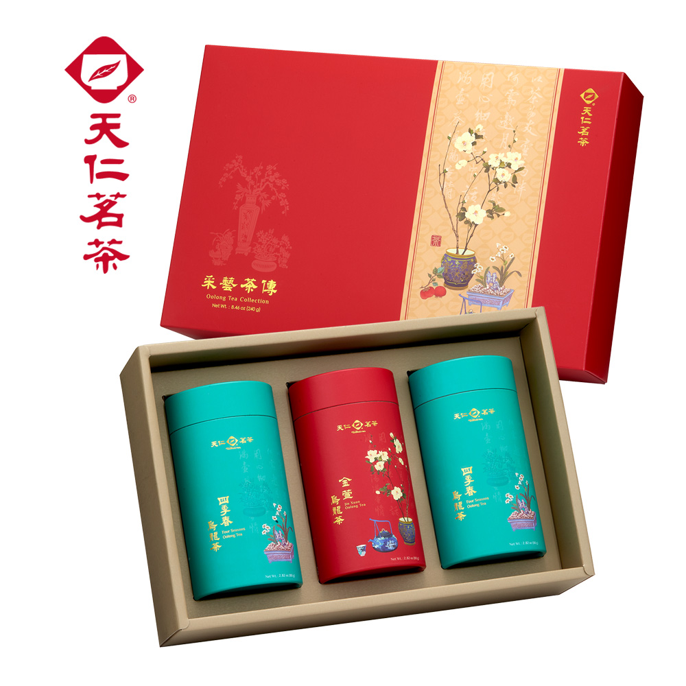天仁茗茶 采藝茶傳茶葉禮盒-附提袋240g