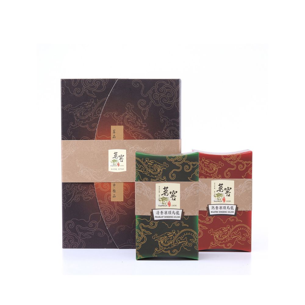 茗窖茶莊 經典茶葉小禮盒(凍頂烏龍茶+阿里山烏龍茶)