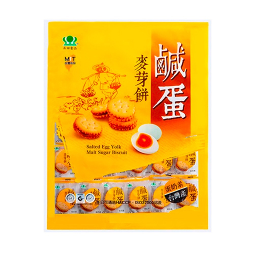 【昇田食品】鹹蛋麥芽餅 250g