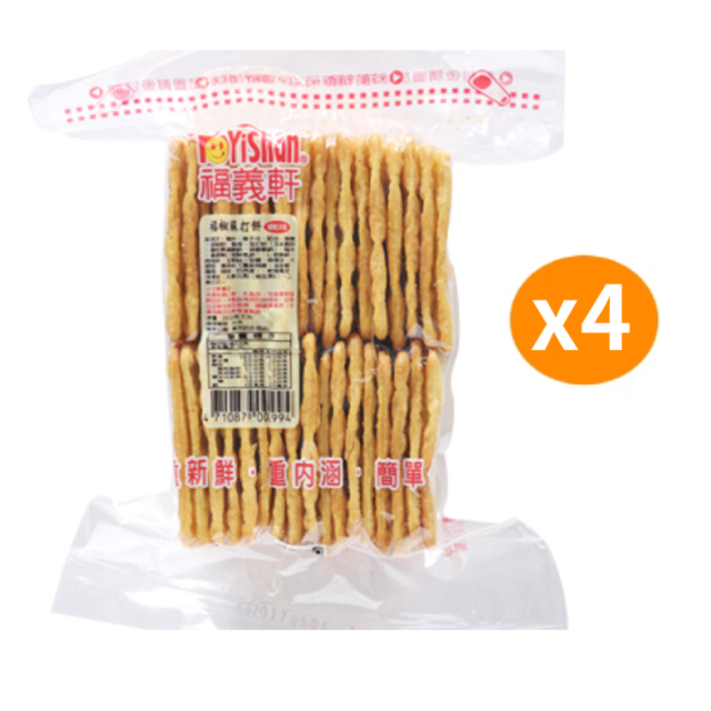 嘉義福義軒 福椒蘇打餅300g x4包
