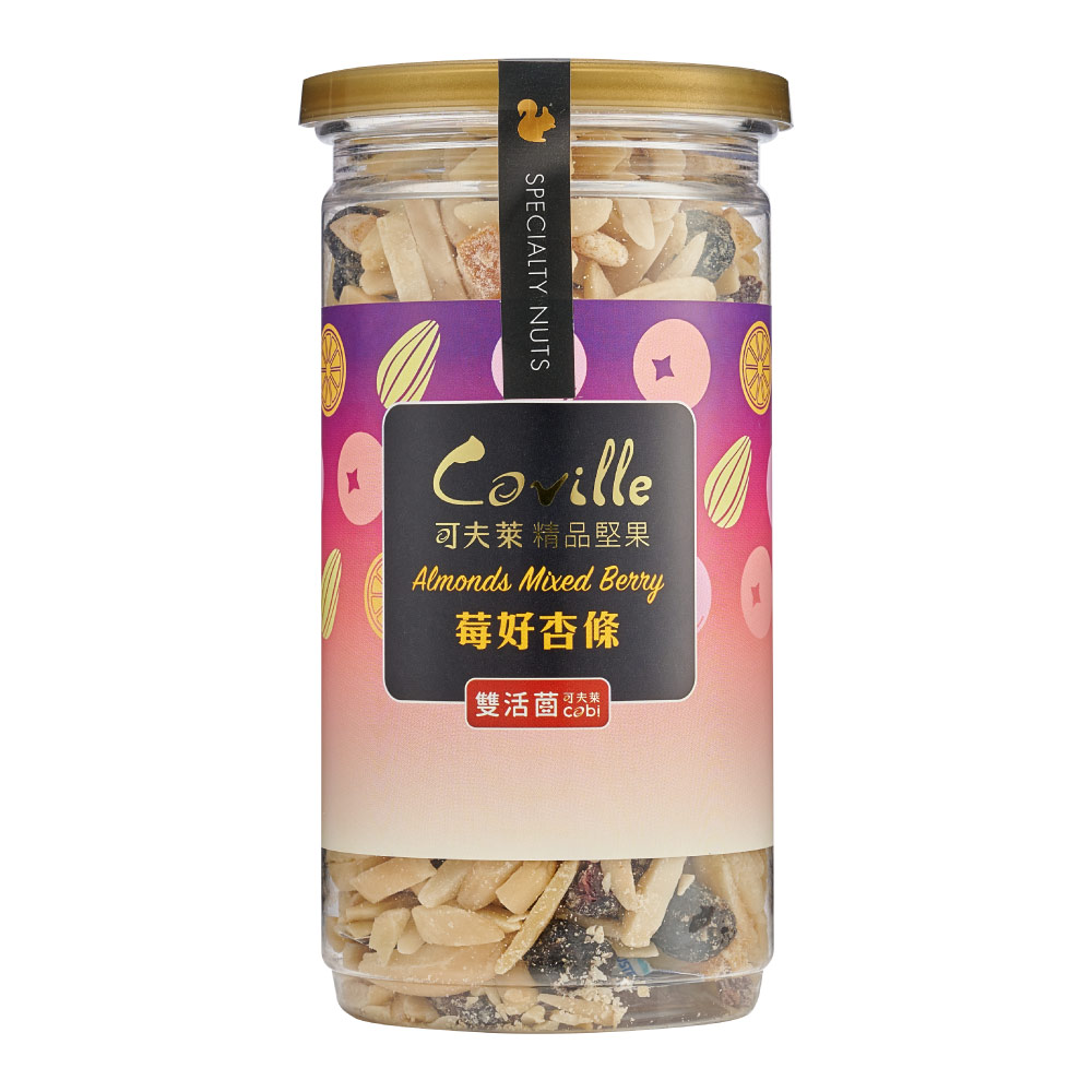 可夫萊精品堅果 雙活菌莓好杏條-【200g/罐】