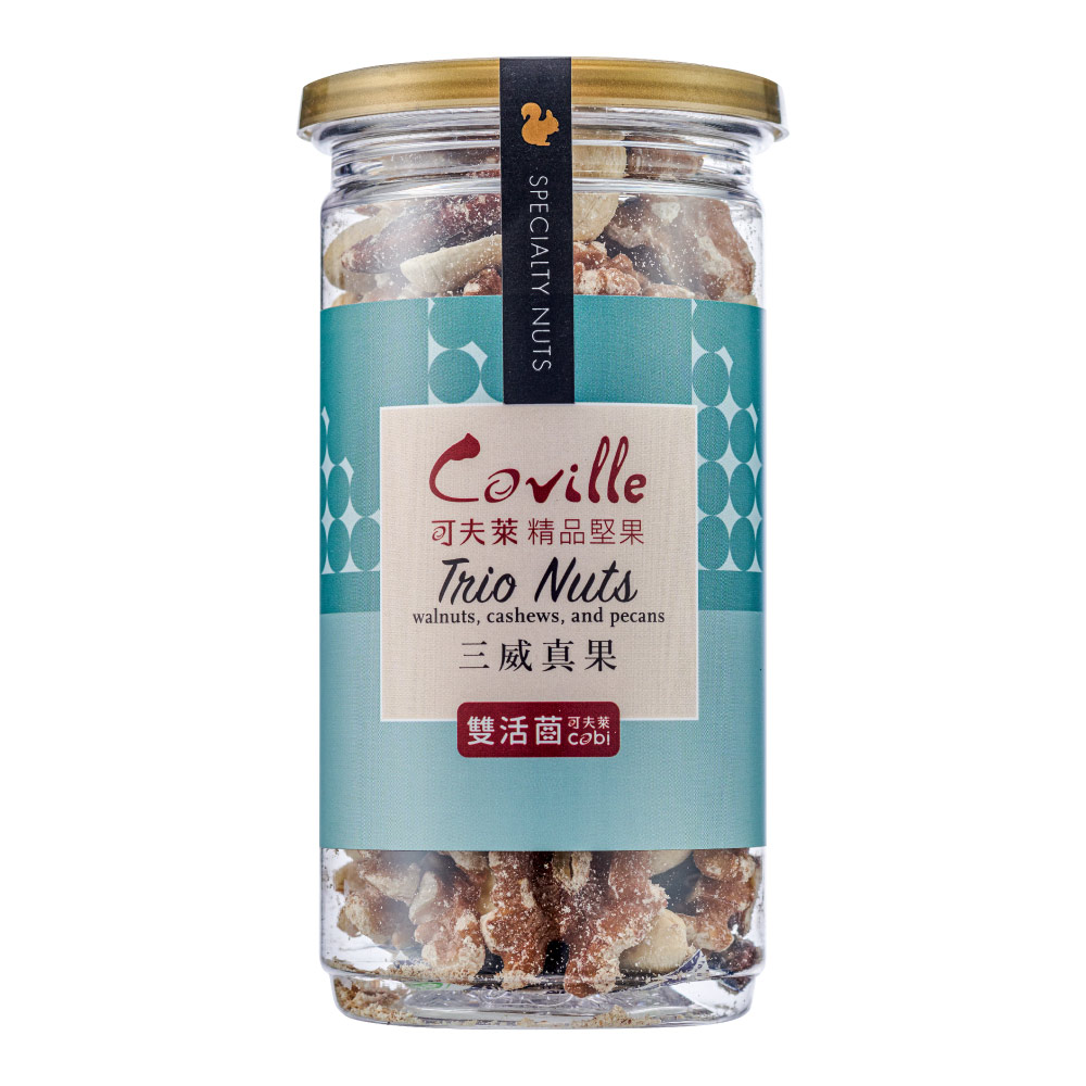可夫萊精品堅果 雙活菌三威真果(全素)170g/罐  | 3入組