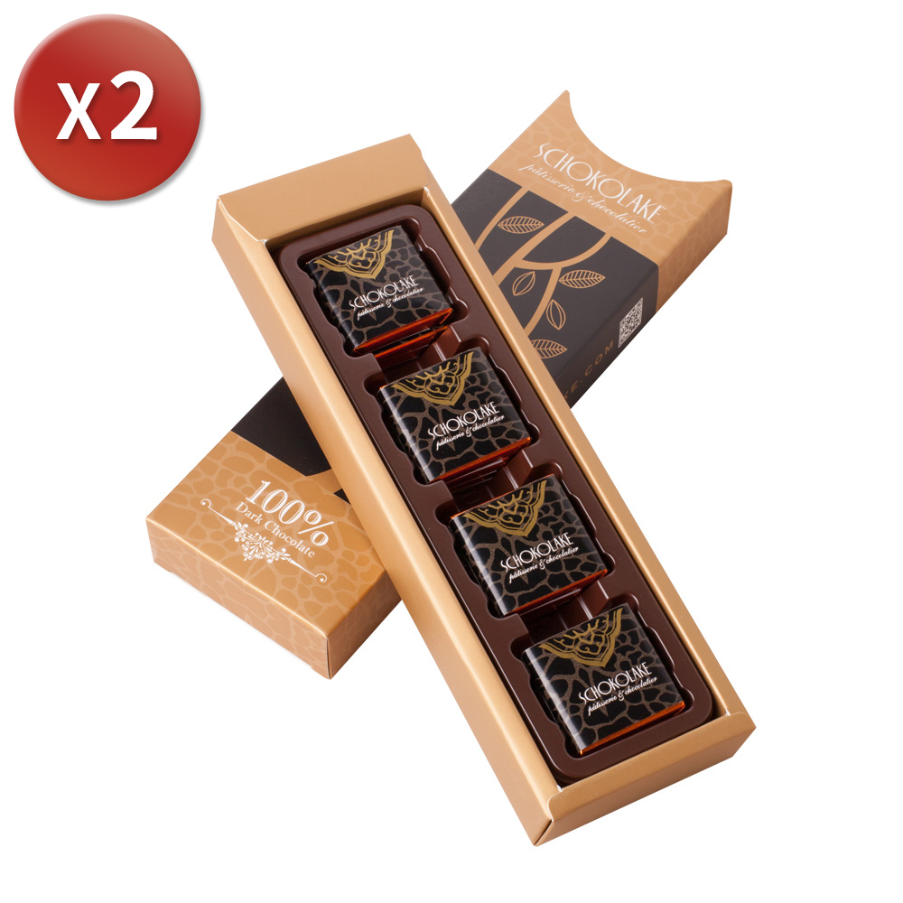 Schokolake 巧克力澐莊 黑巧克力薄片12入x2盒
