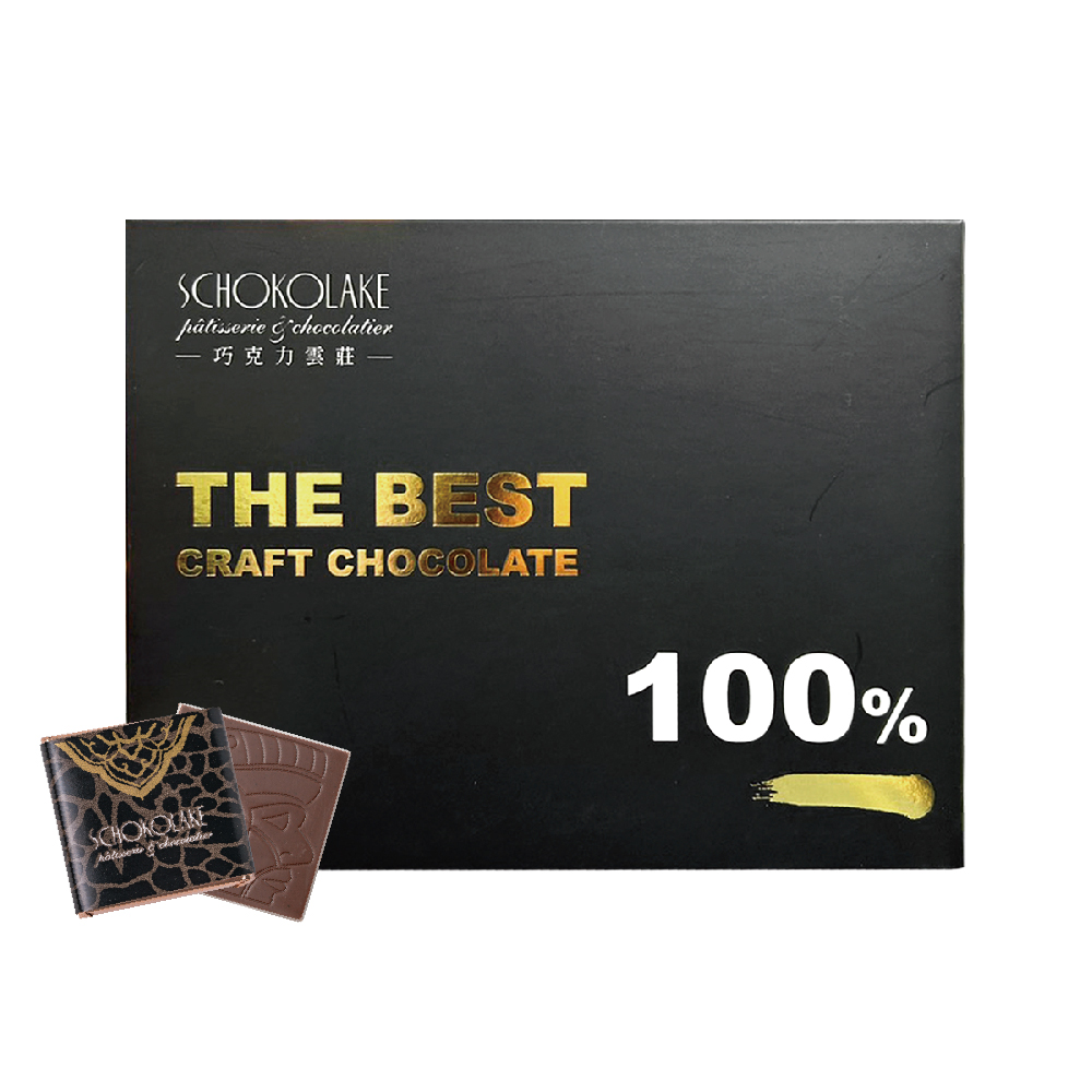 Schokolake 巧克力澐莊 黑巧克力薄片24入禮盒 (100%)