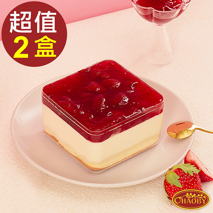 超比食品 甜點夢工廠-草莓生乳酪慕斯2入