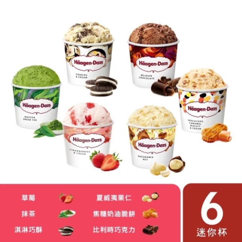 Haagen-Dazs 哈根達斯 極致6重奏100ml 6入組 (歡慶派對/官方旗艦直送)