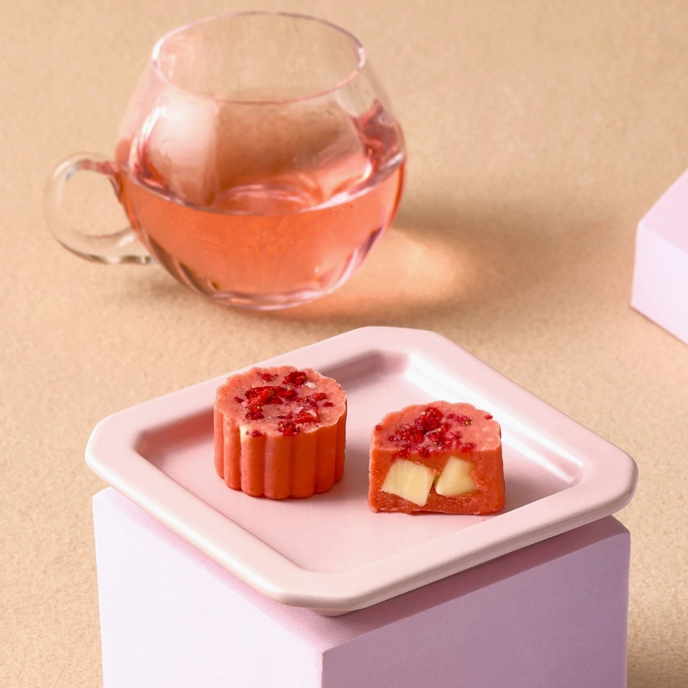 和生御品 花漾綠豆黃禮盒〈草莓優格&可可巧酥〉