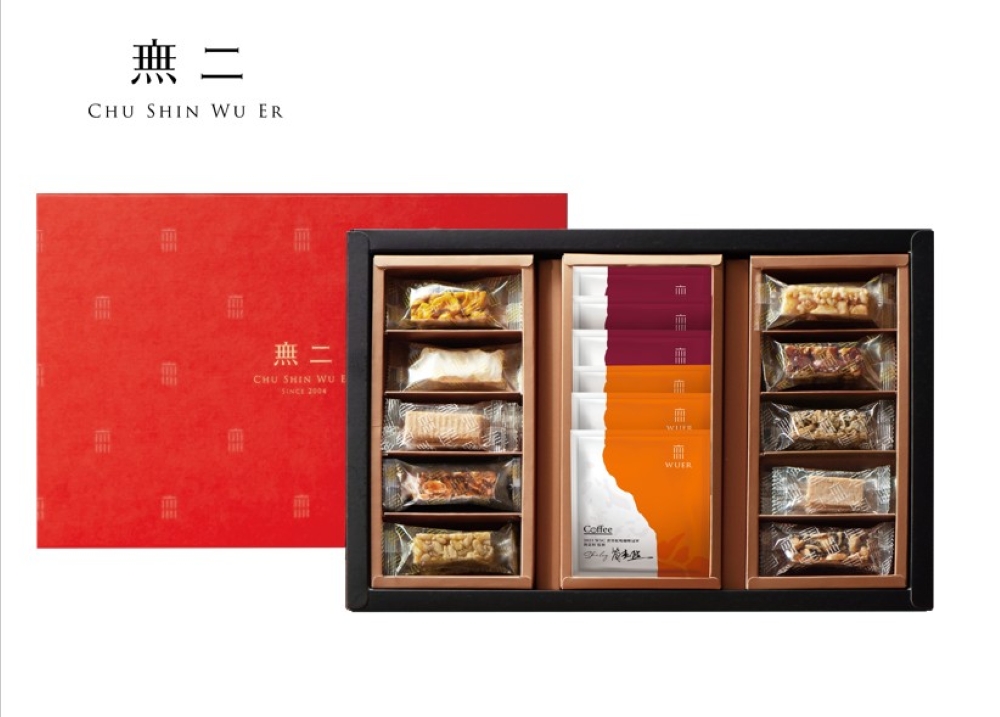 無二 鴻福滿盈禮盒(WUER咖啡點心組)429g(送禮首選)