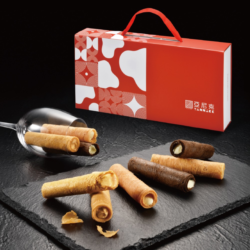12入綜合生乳捲風味蛋捲-鎏金禮盒*3盒