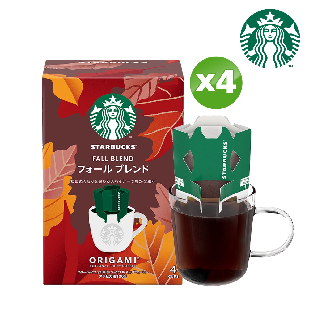STARBUCKS 星巴克 秋季綜合濾掛式咖啡(4x9g)x4盒