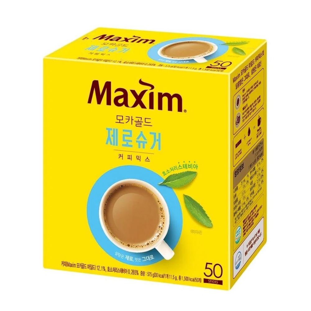Maxim 邑通 韓國 zero sugar 摩卡經典三合一拿鐵咖啡 (11.5gx50入)