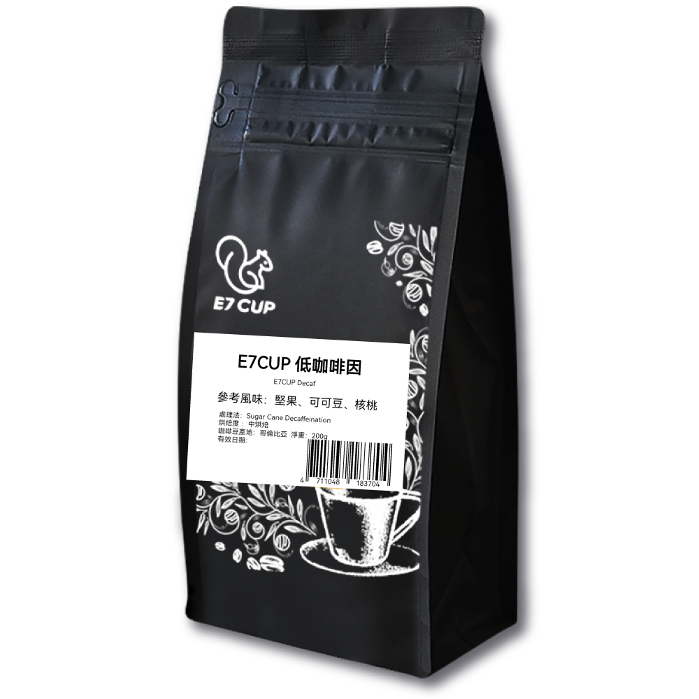 E7CUP 工作日誌 低咖啡因咖啡豆(200G)