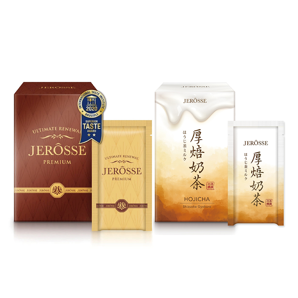JEROSSE 婕樂纖 【2盒入優惠】婕樂纖 肽纖飲可可1盒+肽纖飲奶茶1盒