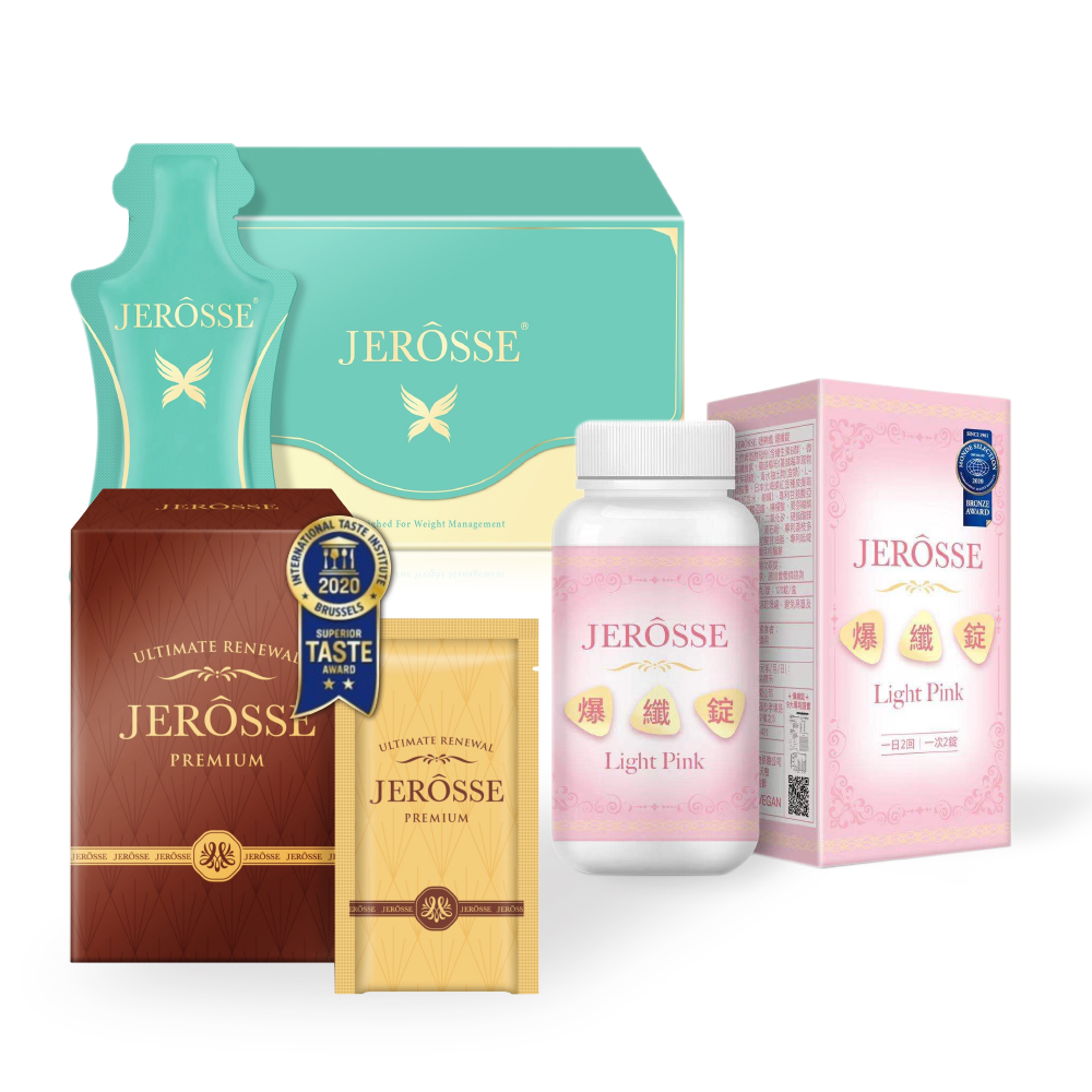 JEROSSE 婕樂纖 【VIP優惠價】婕樂纖 纖纖飲 2盒+ 爆纖錠1瓶+ 肽纖飲1盒