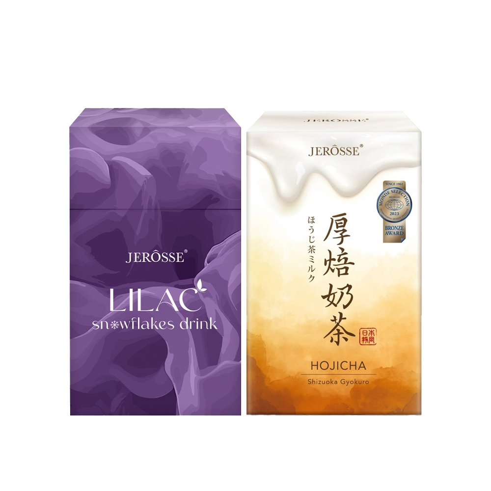 JEROSSE 婕樂纖 【優惠組】婕樂纖 紫纖飲1盒+肽纖飲奶茶風味1盒