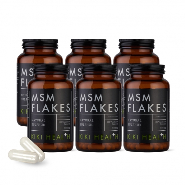 KIKI Health 奇奇保健 【奇奇保健 KIKI-Health】有機硫MSM(素食膠囊)100顆x6
