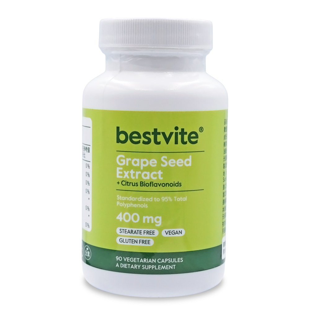 Bestvite 必賜力 葡萄籽精華400mg膠囊1瓶 (90顆)