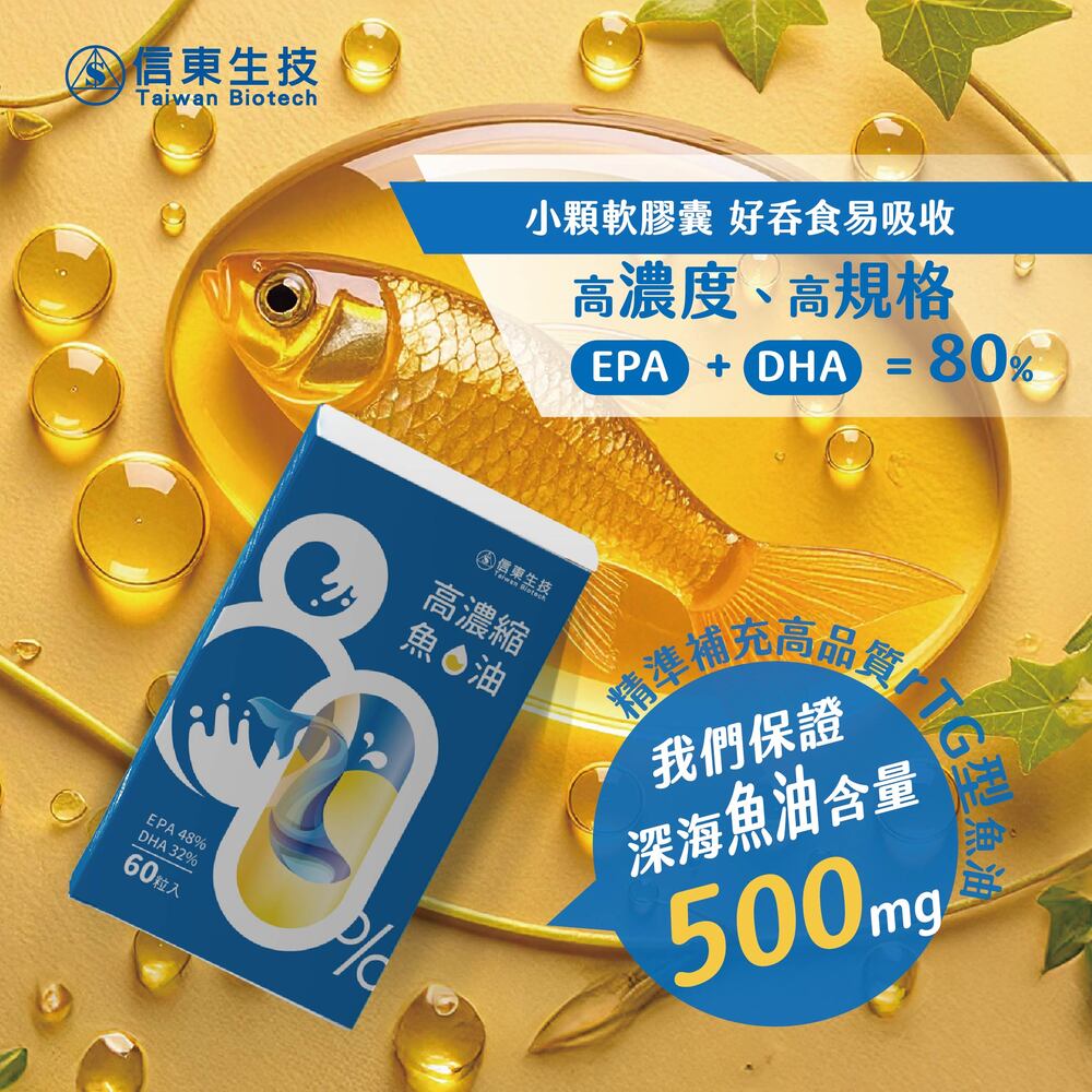 頂級萃取深海魚油(60粒/盒)