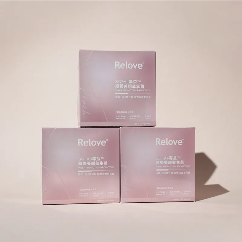 Relove (三入組) SCFAs專益 順暢美顏 益生菌 30包/4克-蜜桃風味