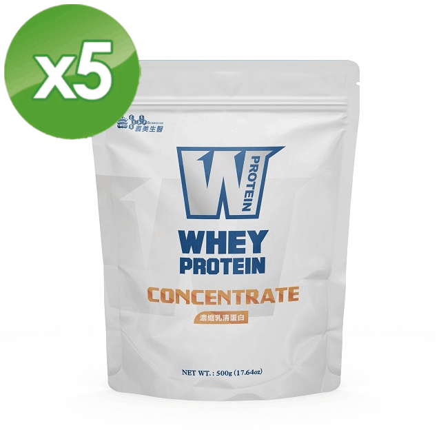 義美生醫W PROTEIN 濃縮乳清蛋白500g 5 袋