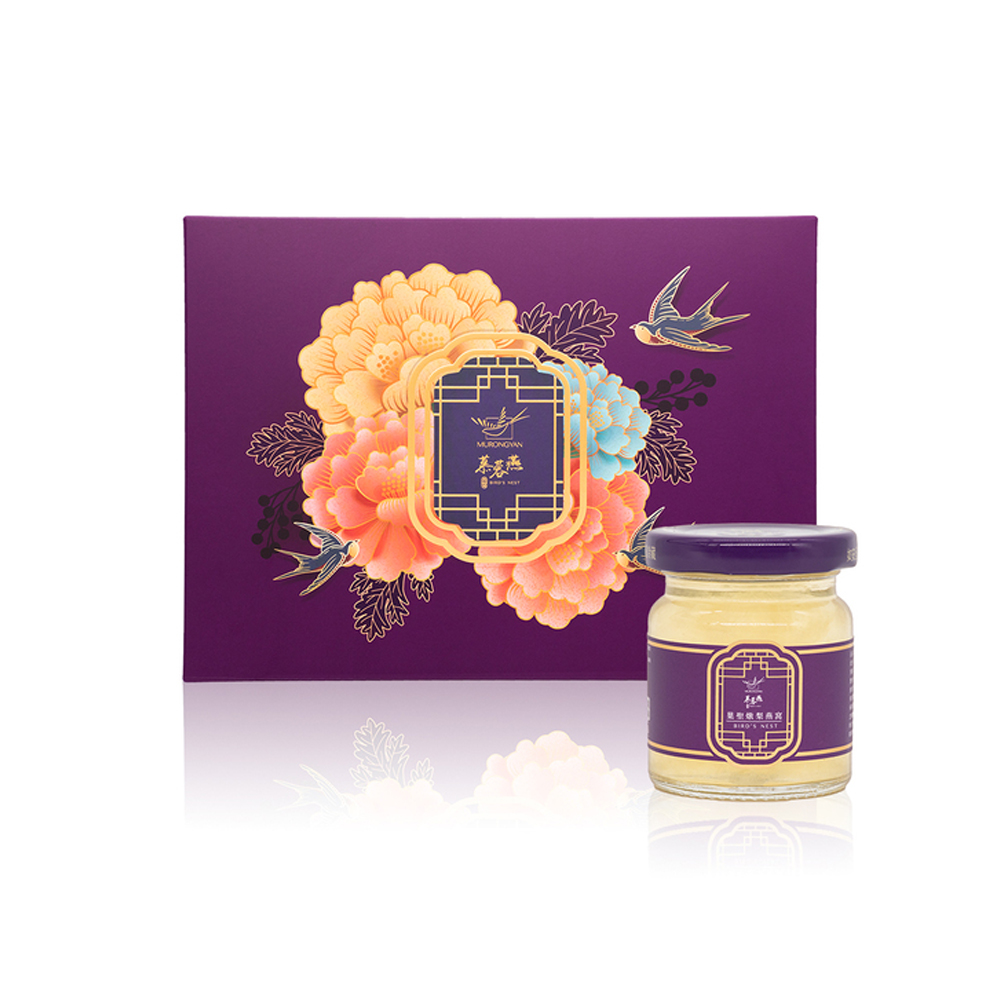 MURONGYAN 慕蓉燕 巢聖燉梨燕窩6入禮盒(60gx6入/禮盒/附提袋/威品嚴選)