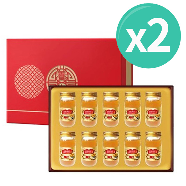 華齊堂 蜂王乳金絲燕窩晶露禮盒(60mlx10入/盒)*2盒