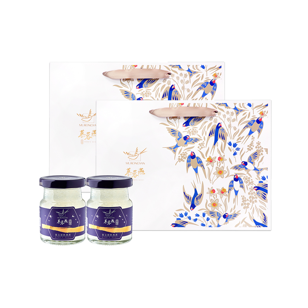 MURONGYAN 慕蓉燕 慕艾即飲燕窩 (70gx6入/禮盒)x2盒組 (高含量金絲燕窩/威品嚴選)