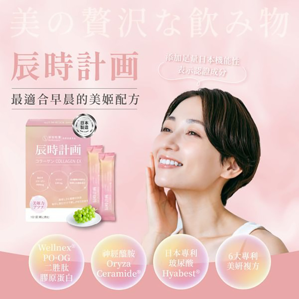HohoCare 好好時養 辰時計畫｜日本專利極光膠原蛋白粉 EX(15包/盒。共15天份)