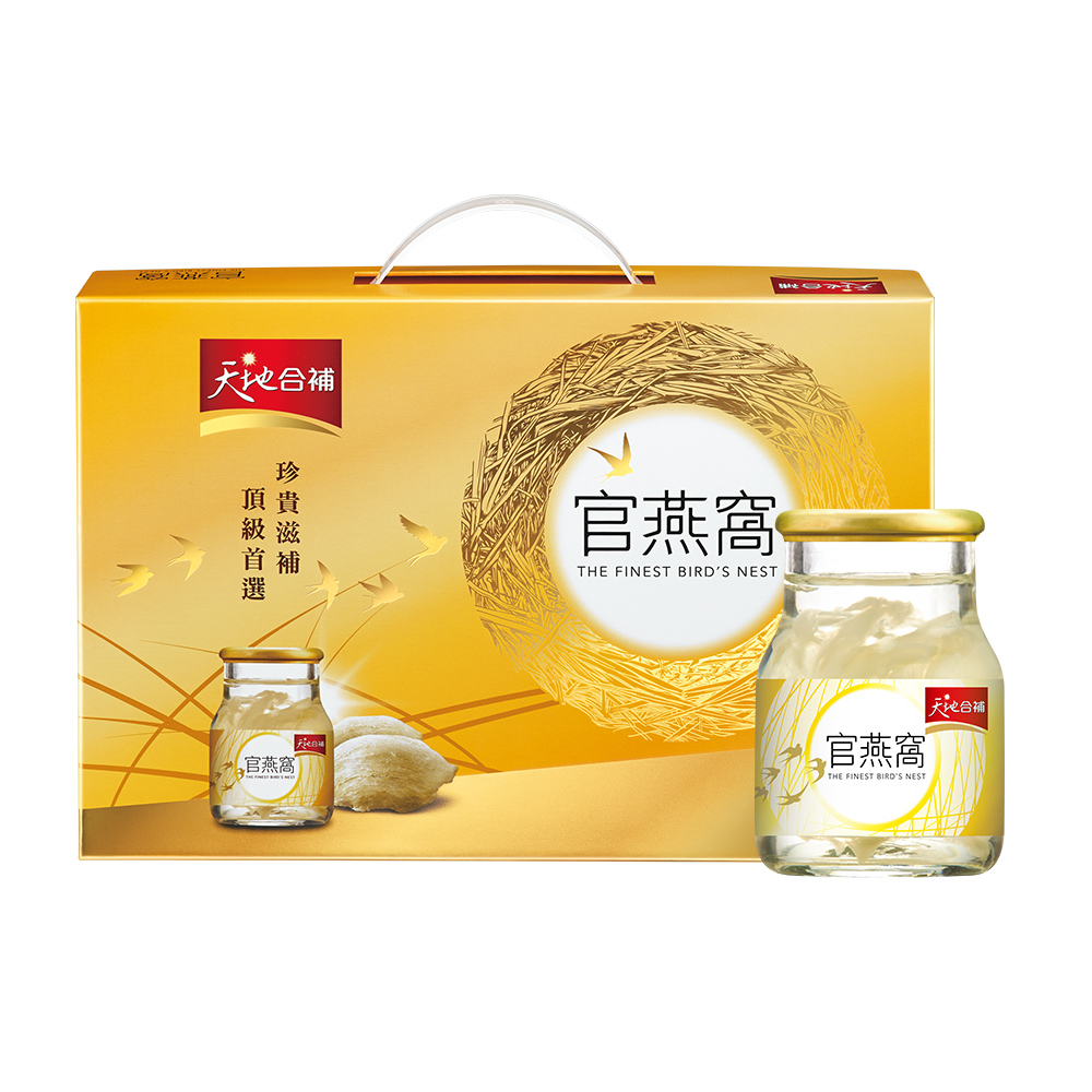 天地合補 官燕窩(70gx6瓶/盒)(內含贈品葉黃素功能飲2瓶)