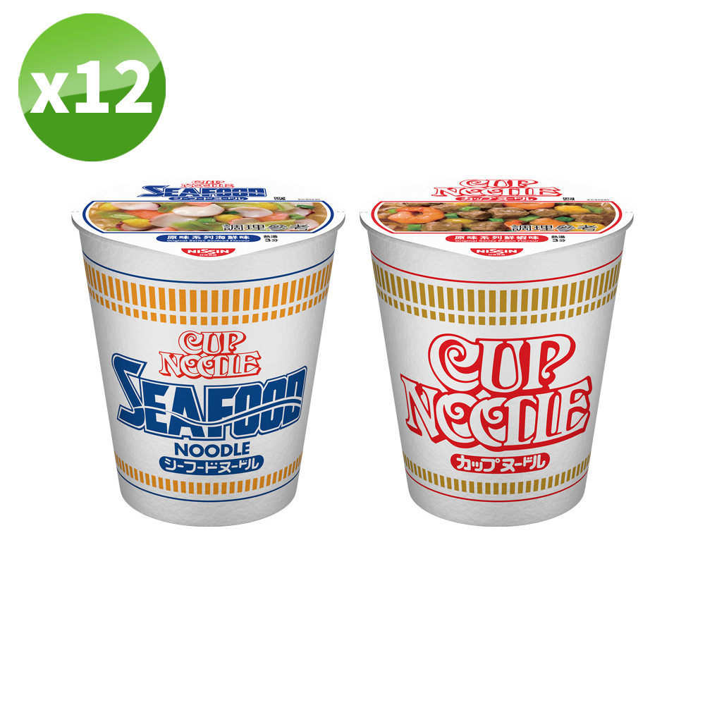 Nissin 日清 12杯組|合味道原味系列(多種口味/杯)