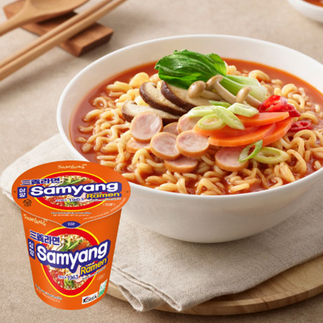 SamYang 三養 元祖拉麵 65g(杯裝)  韓國史上第一款拉麵！(元祖泡麵 / 韓國泡麵 / 韓式泡麵 / 韓國湯麵 / 韓國拉麵)